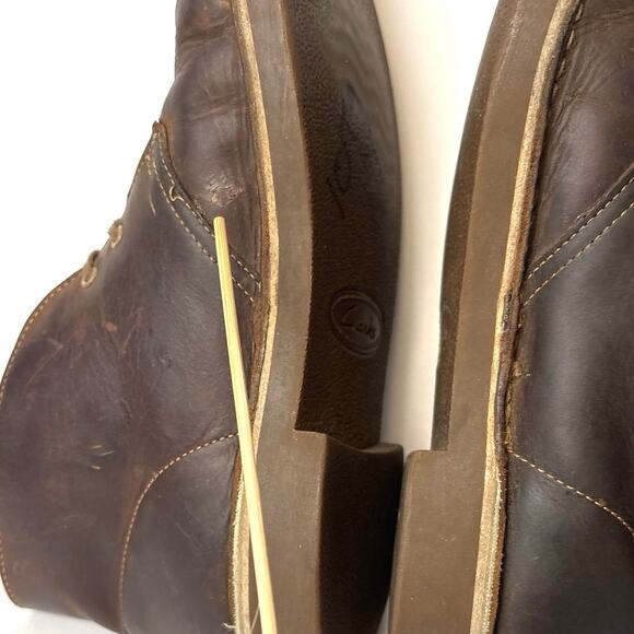 Clarks Bushacre 2 Chukka Boots 15522 Distressed Brown Leather Men\'s Size 8 main image 7